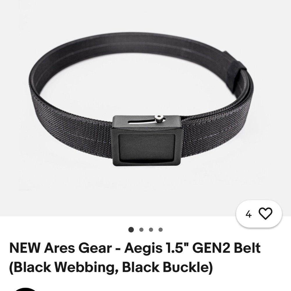 Black Belt Bag for Men